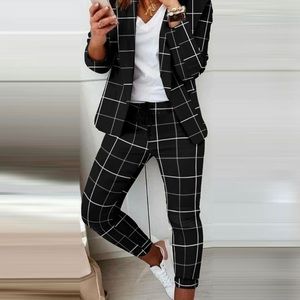 Plaid two-piece suit